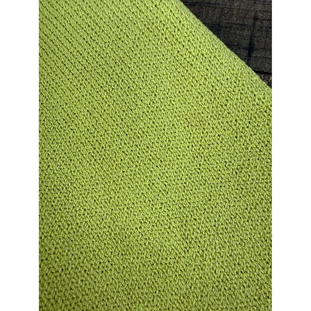 St John Sweater Blazer Women's Size 10 Lime Green Knit Single Button Old Money - Picture 13 of 13